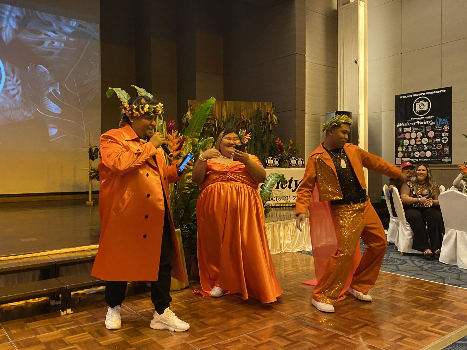 A photo from last year’s SoMe Awards, where Loyd Lely, left, Louvicki Camacho, center, and Jefferson Mateo served as the evening's organizers.