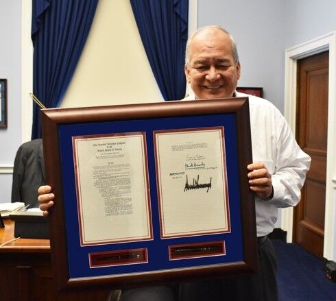 Making immigration ‘as least difficult as possible.’Arriving in Washington as the federal government prepared to take over management of immigration in the Marianas, Congressman Sablan convinced Homeland Security Secretary Janet Napolitano to allow Chinese and Russian tourists to enter the islands without visas. His advocacy for the use of parole authority to protect caregivers and others without legal status in the Marianas may have helped the Obama administration develop its Deferred Action for Childhood Arrivals program for “Dreamers.” And he painstakingly crafted bipartisan legislation that President Trump signed, allowing more foreign workers into the Marianas and creating an entirely new “long-term legal resident” immigration status for over 2,000 individuals who were at risk of deportation. He insisted the congressional staff in the Marianas become expert in how immigration impacted the islands and made the office a go-to location for those with immigration issues.