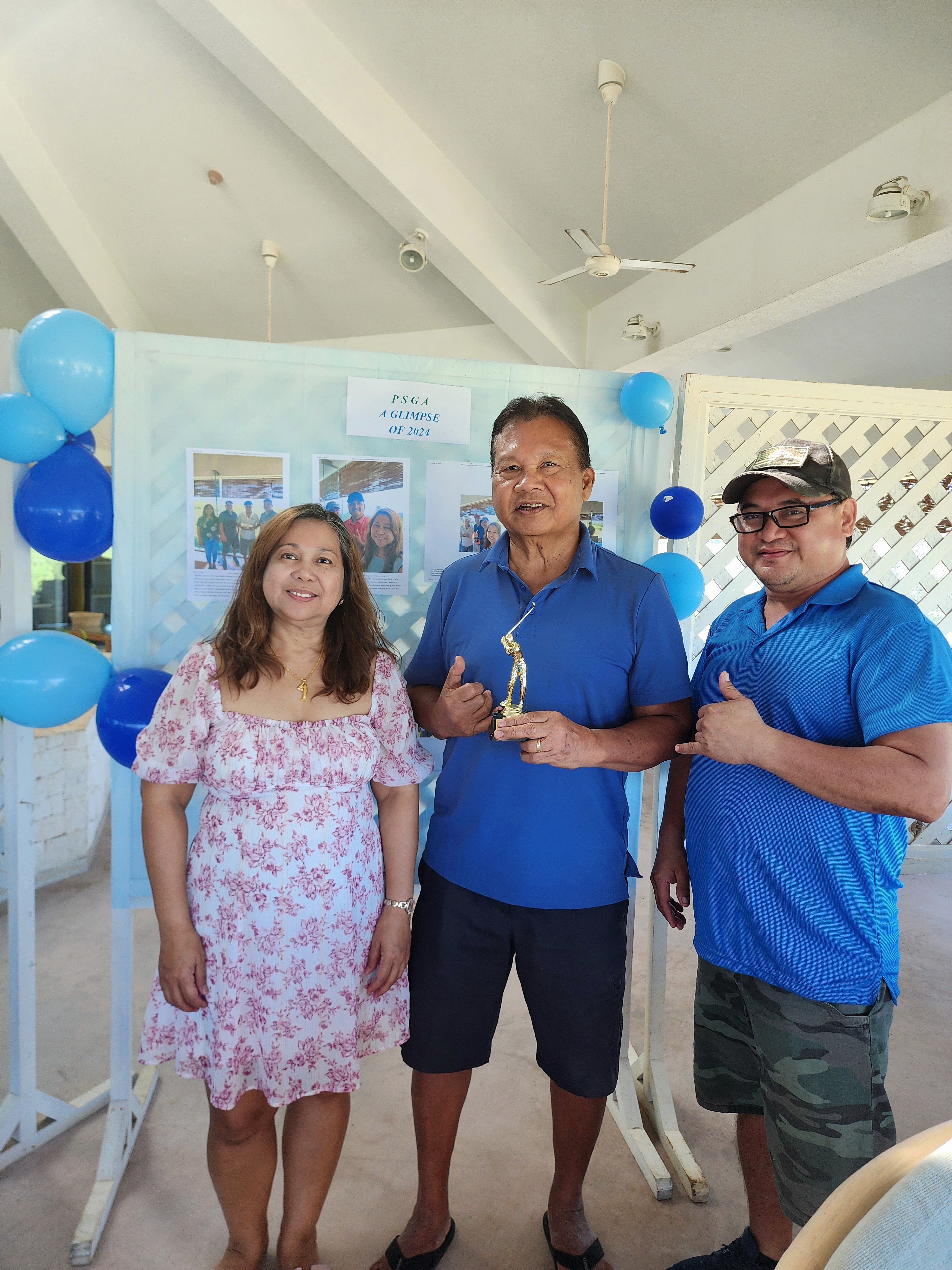 Joe Bermudes, center, with Eddie Terlaje and Jo Camacho.