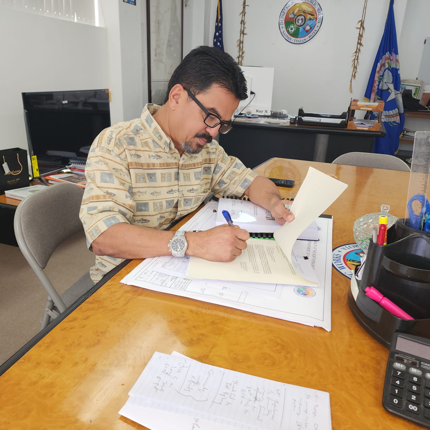 Department of Public Works Secretary Ray N. Yumul issued a memorandum requesting the Division of Procurement Services’ approval for an invitation-to-bid announcement.