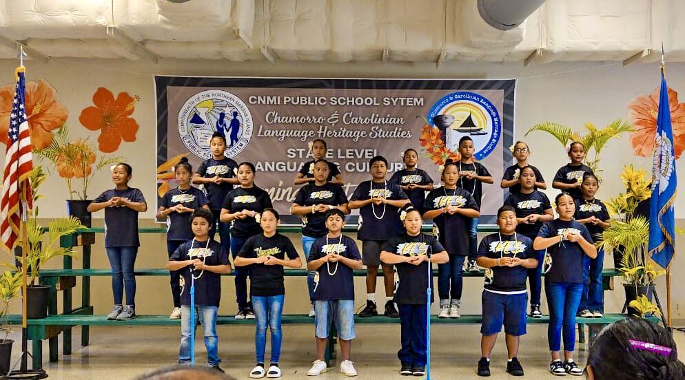 Koblerville Elementary School’s choral group won the elementary category of the Chamorro and Carolinian children’s choir competitions.