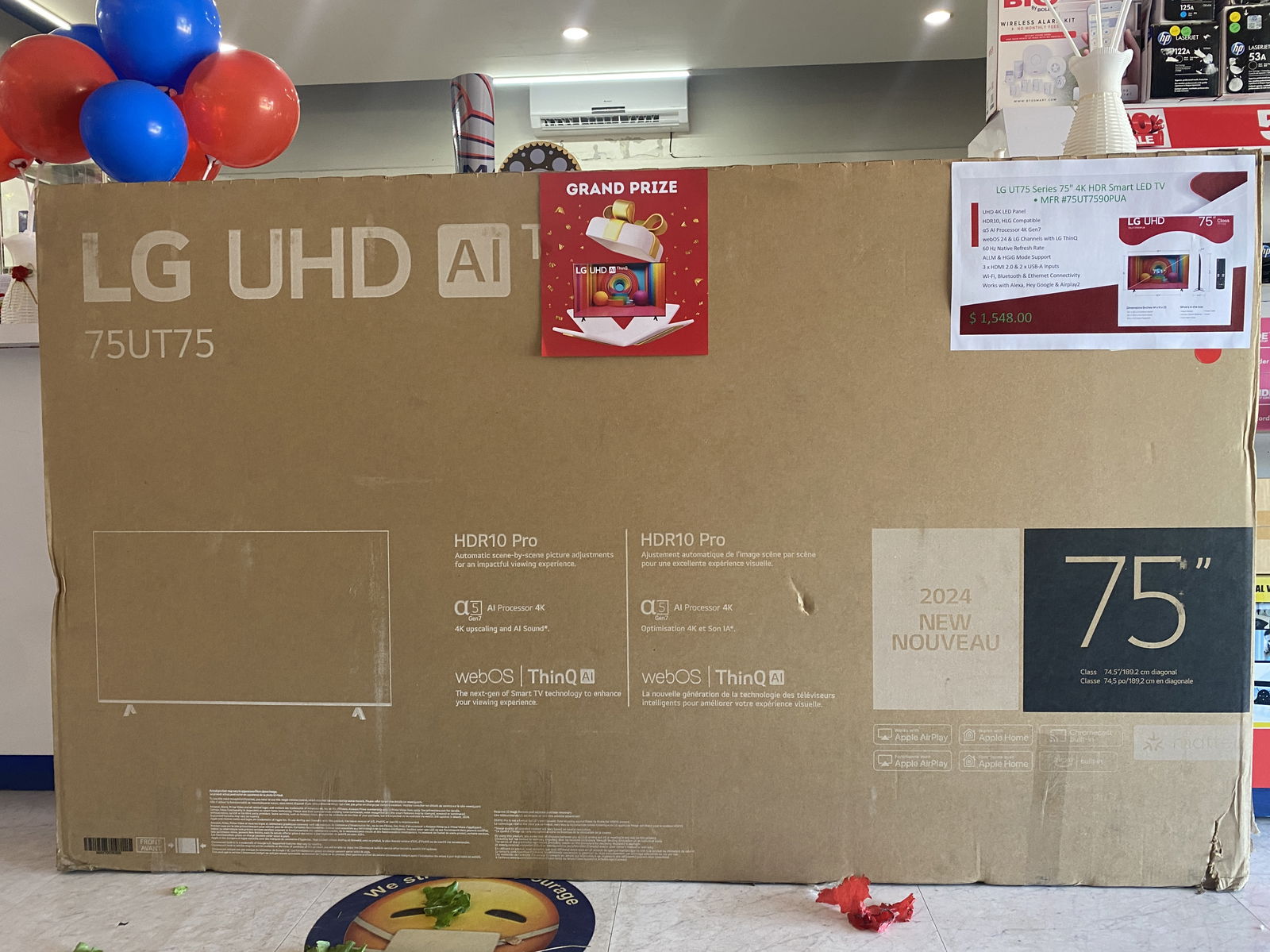 Some of the raffle prizes.