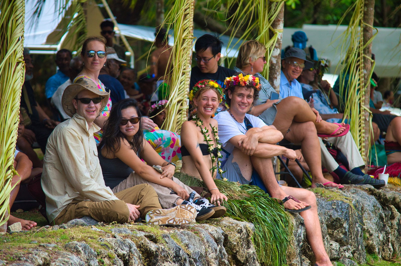 Visitors enjoy Yap Day 2024 celebrations. 