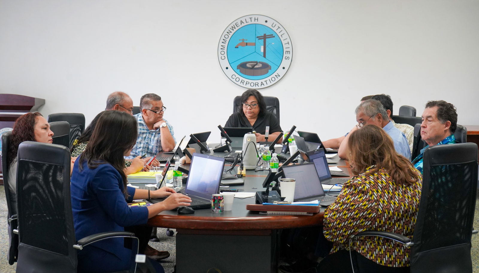 The Commonwealth Utilities   Corporation   board   of directors, along   with   its management team, met on Thursday, January 23, 2025, in the CUC conference room on the third ﬂoor of the Joeten Dandan Building.