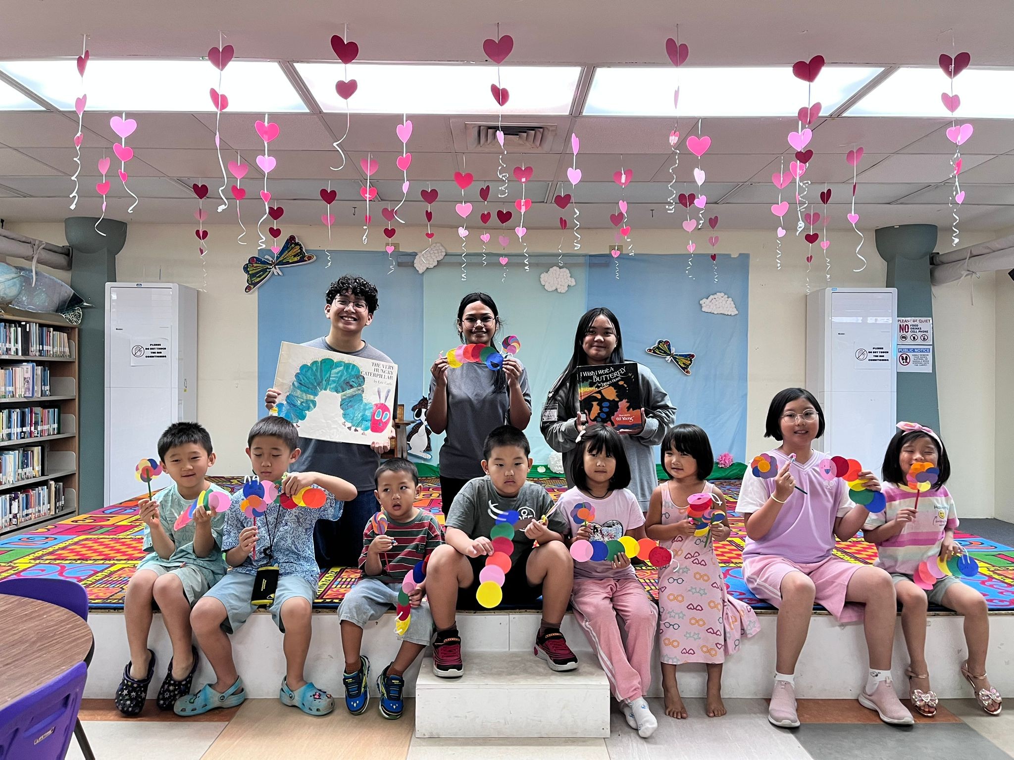 Saturday Read Aloud and arts and crafts at JKPL’s Children’s Library.