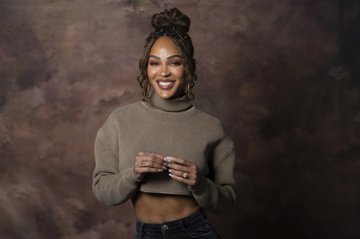 Meagan Good poses for a portrait on Thursday, Jan. 16, 2025, in New York.