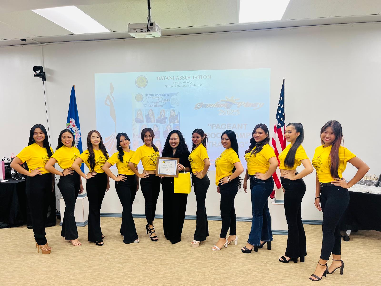 The 2025 “Gandang Pinay” candidates with Savannah Lyn Delos Santos.