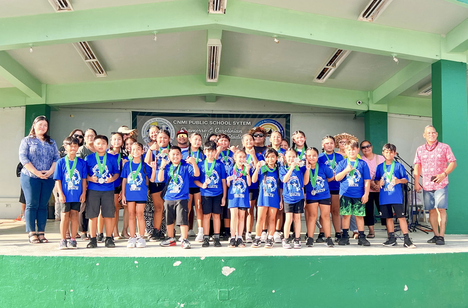 Tinian Elementary School finished second in the Children’s Choir competition, Chamorro category.