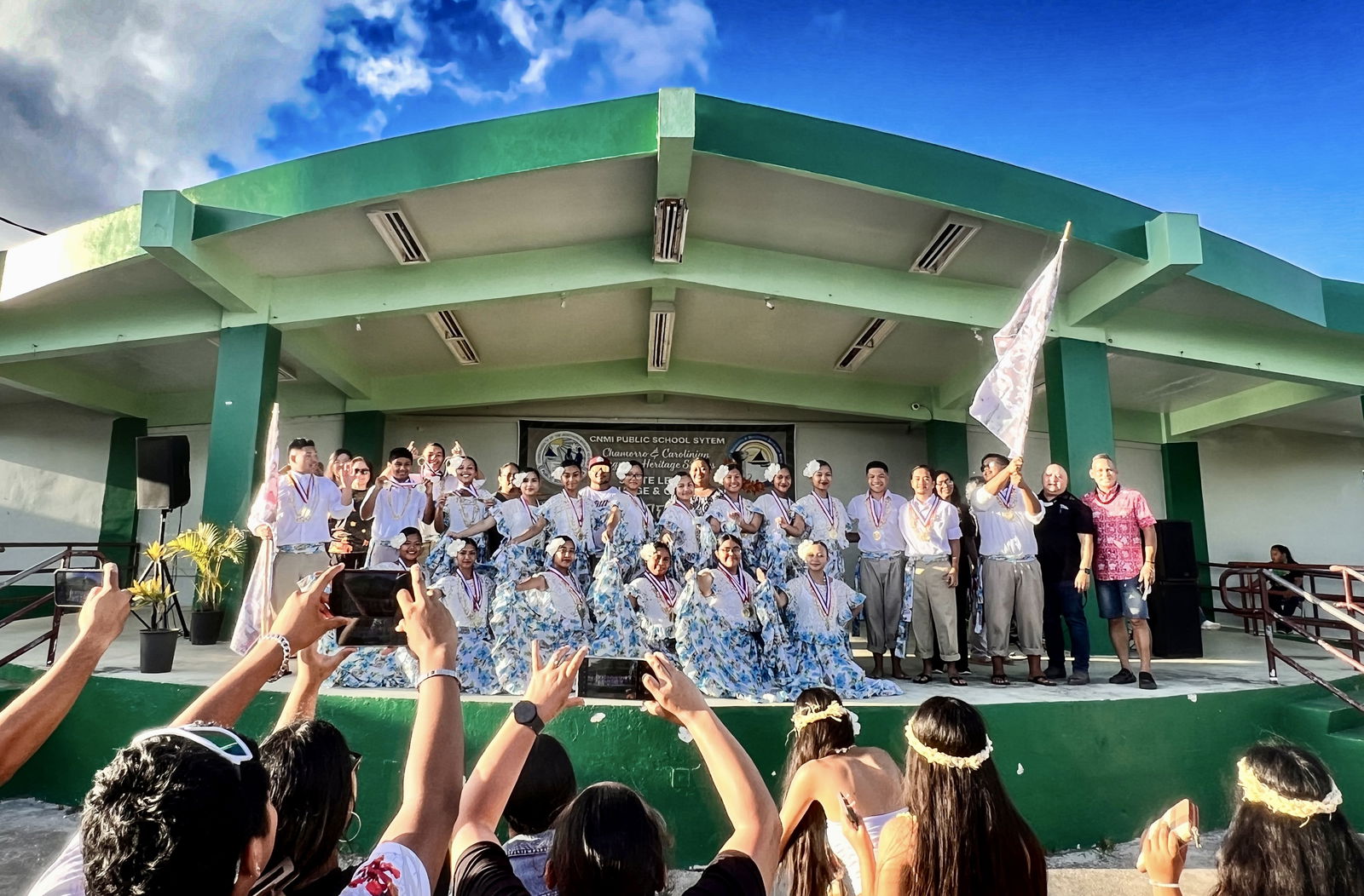 Marianas High School’s team topped the Chamorro and Carolinian divisions in the contemporary dance categories. On stage, they were honored by Commissioner of Education Dr. Lawrence F. Camacho and the organizing committee led by Koblerville Elementary School Vice Principal Jonas Barcinas. 
