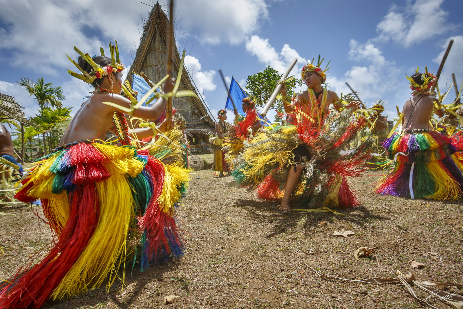 A traditional dance is performed during a previous Yap Day celebration.