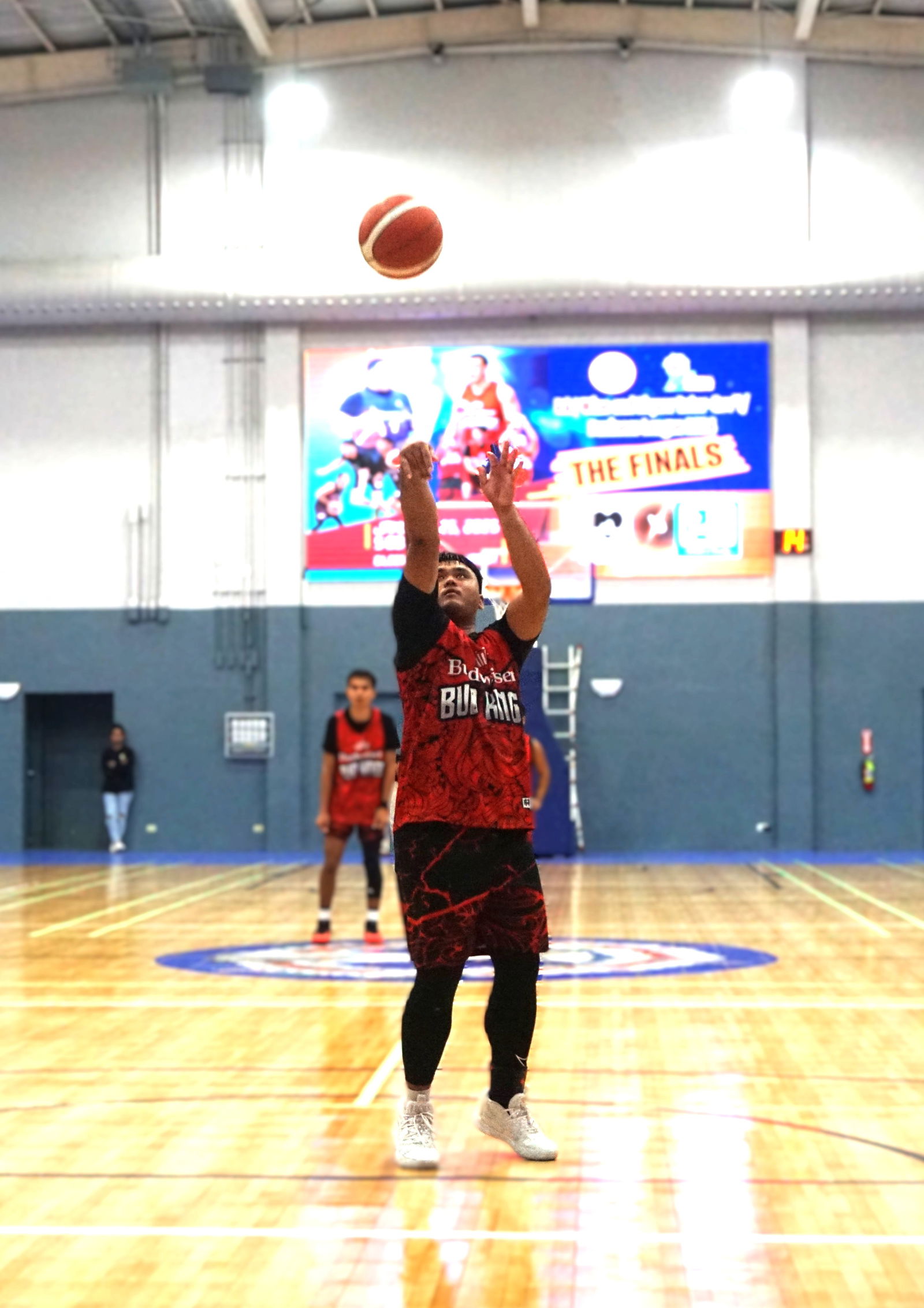 Marpac's Greg Sablan makes a free throw attempt. 