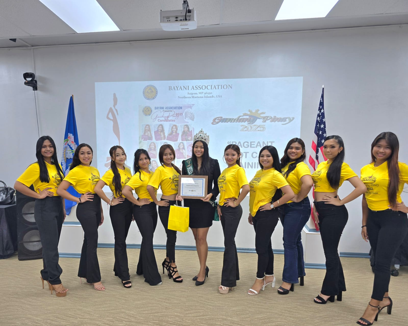 The 2025 “Gandang Pinay” candidates with Heavenly Pangelinan.