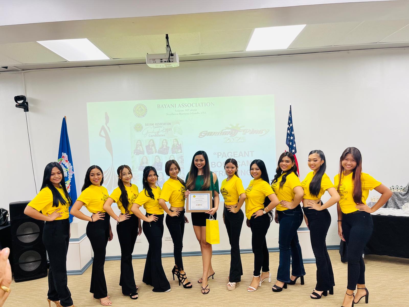 The 2025 “Gandang Pinay” candidates with Zowie Cruz.