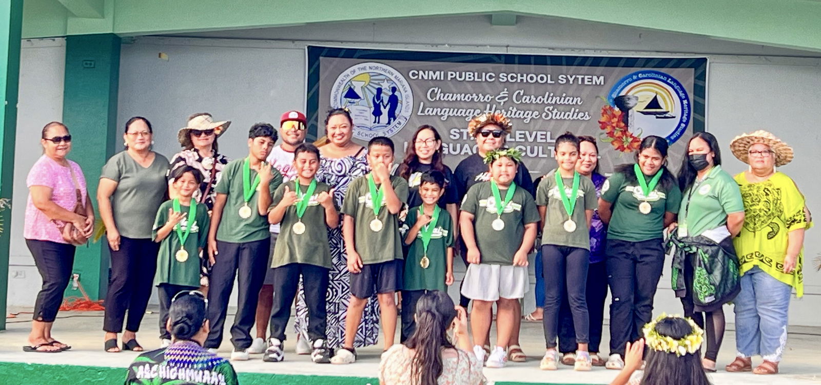 Oleai Elementary School’s Choral Reading team.