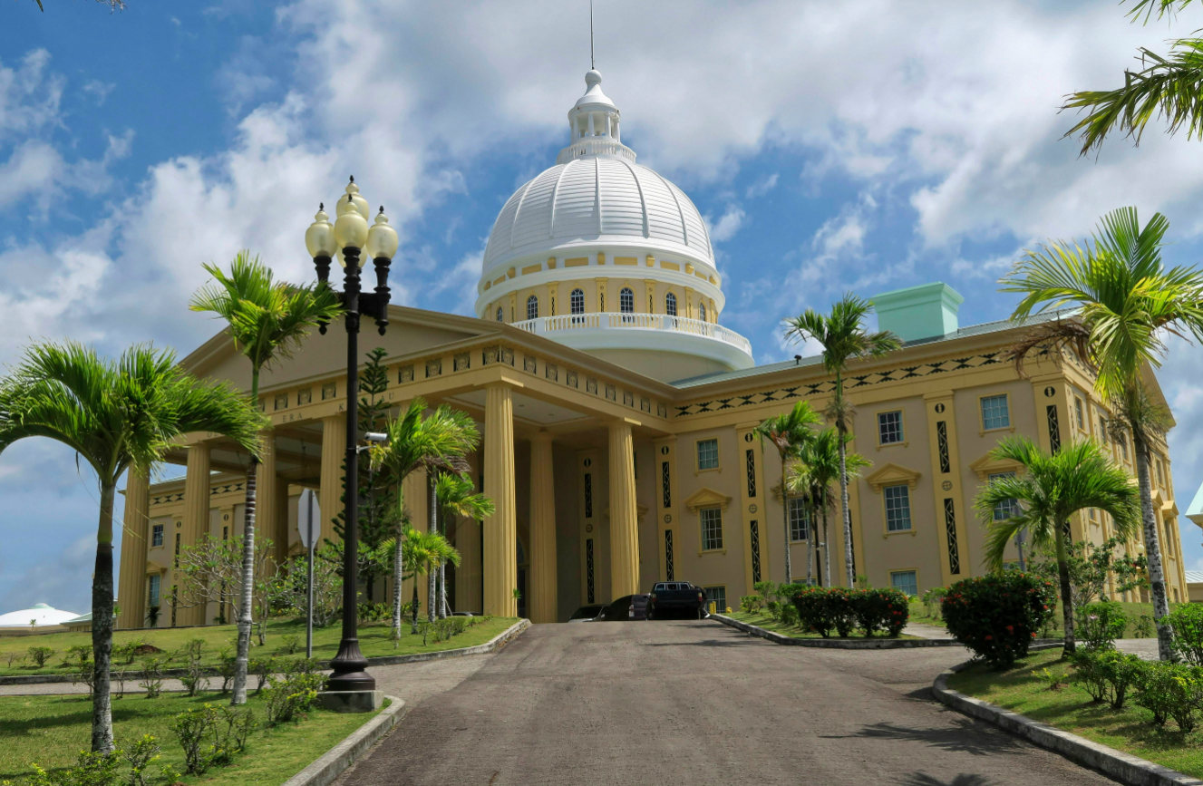 The Capitol of Palau is the palace of the Palau National Congress, and is located in Ngerulmud.