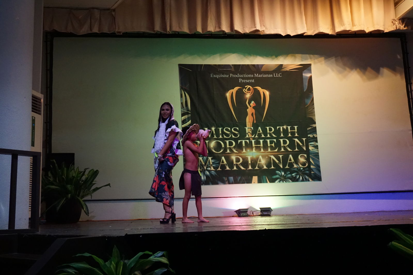 A model showcases her native wear.