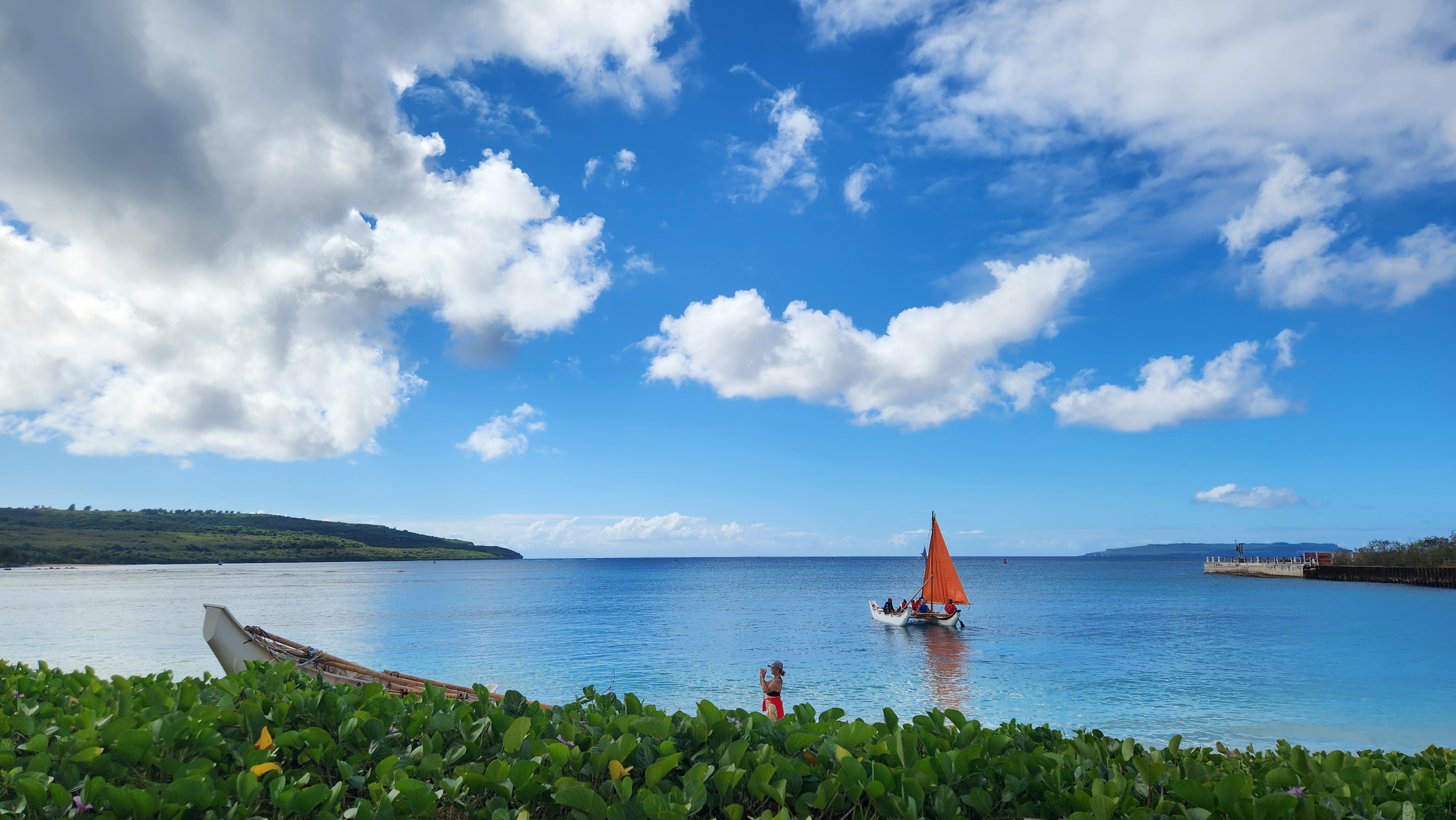 Non-profit 500 Sails offers free canoe rides at the 21st Annual Tinian Hot Pepper Festival held on Feb. 14-15, 2025, in San Jose, Tinian, in The Marianas.