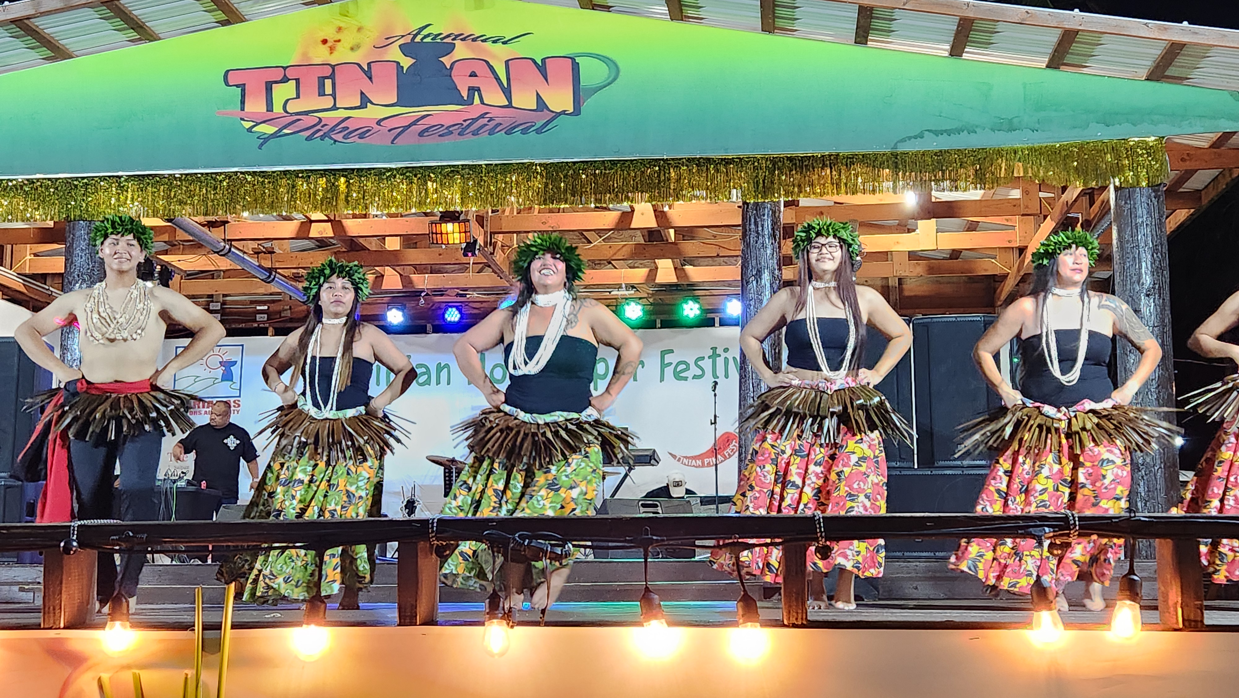 Tinian Cultural Dancers perform at the 21st Annual Tinian Hot Pepper Festival on Feb. 14-15, 2025, in San Jose, Tinian, in The Marianas.