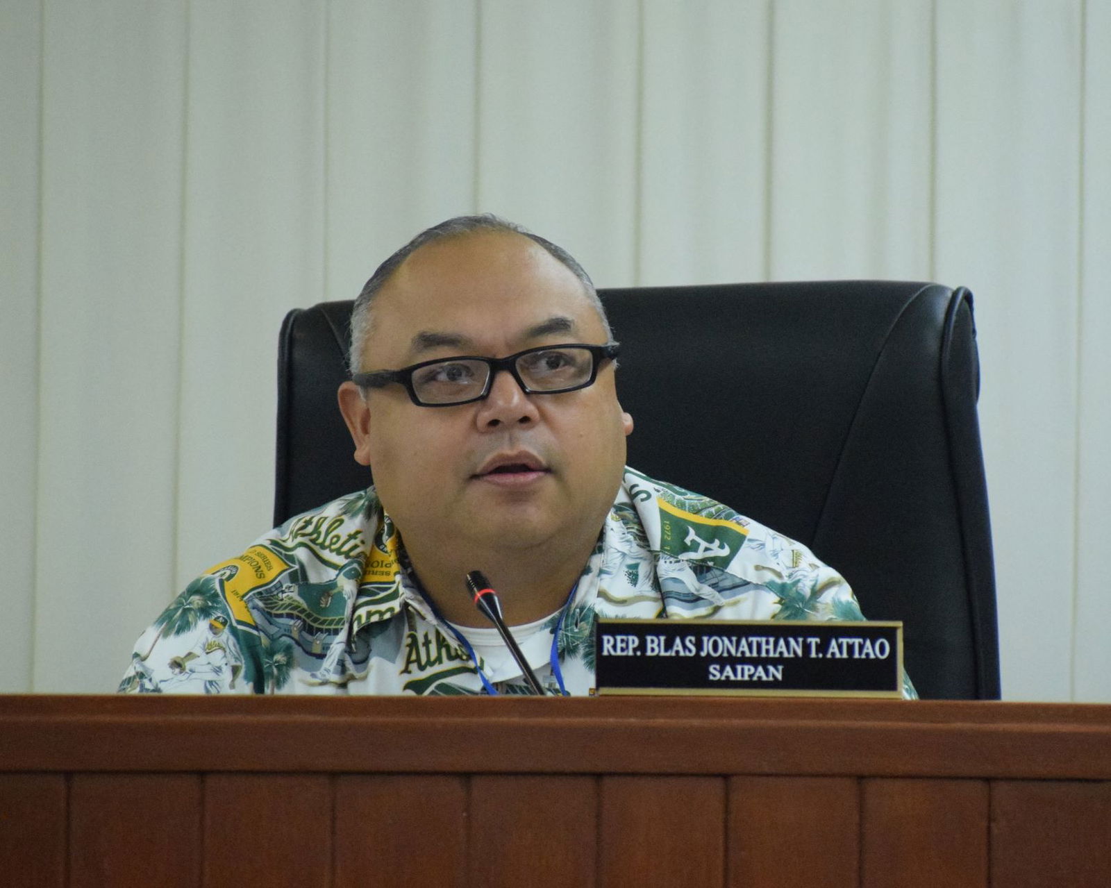 Rep. Blas Jonathan Attao speaks during a House session.