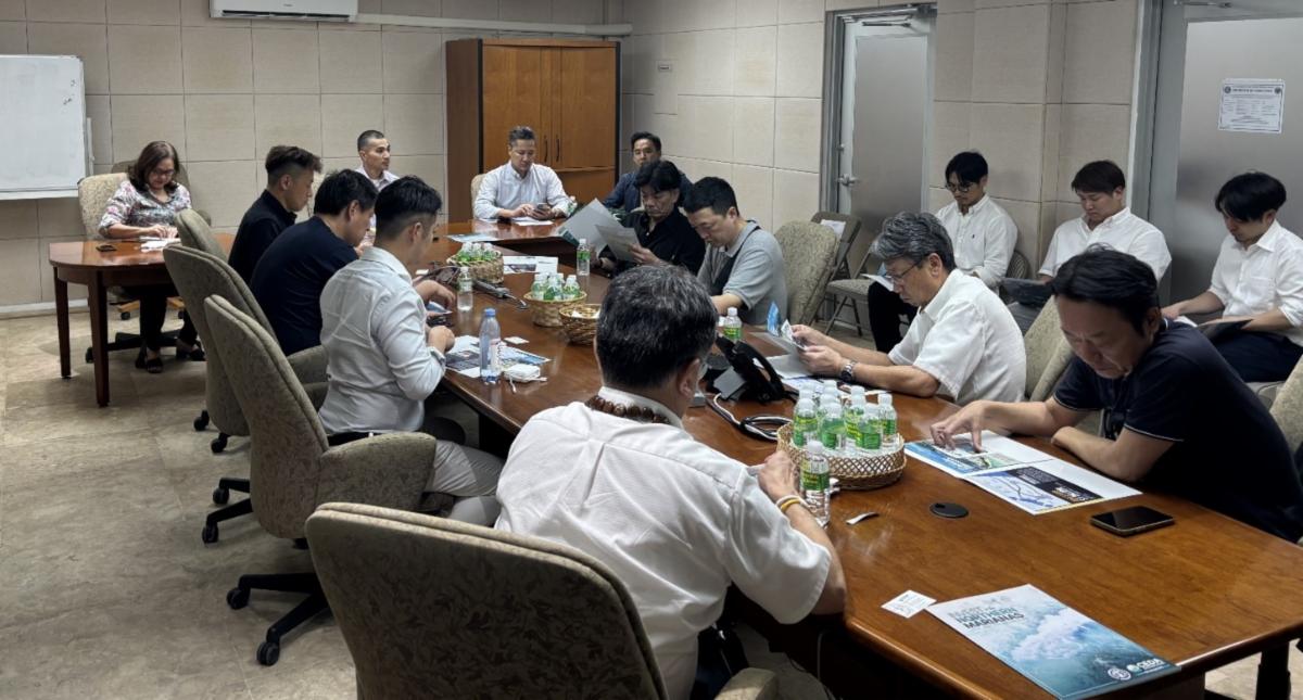 On Jan. 24, 2025, Japanese businesspersons meet with the Commonwealth Economic Development Authority in Saipan to learn about business opportunities and tax incentives in The Marianas.