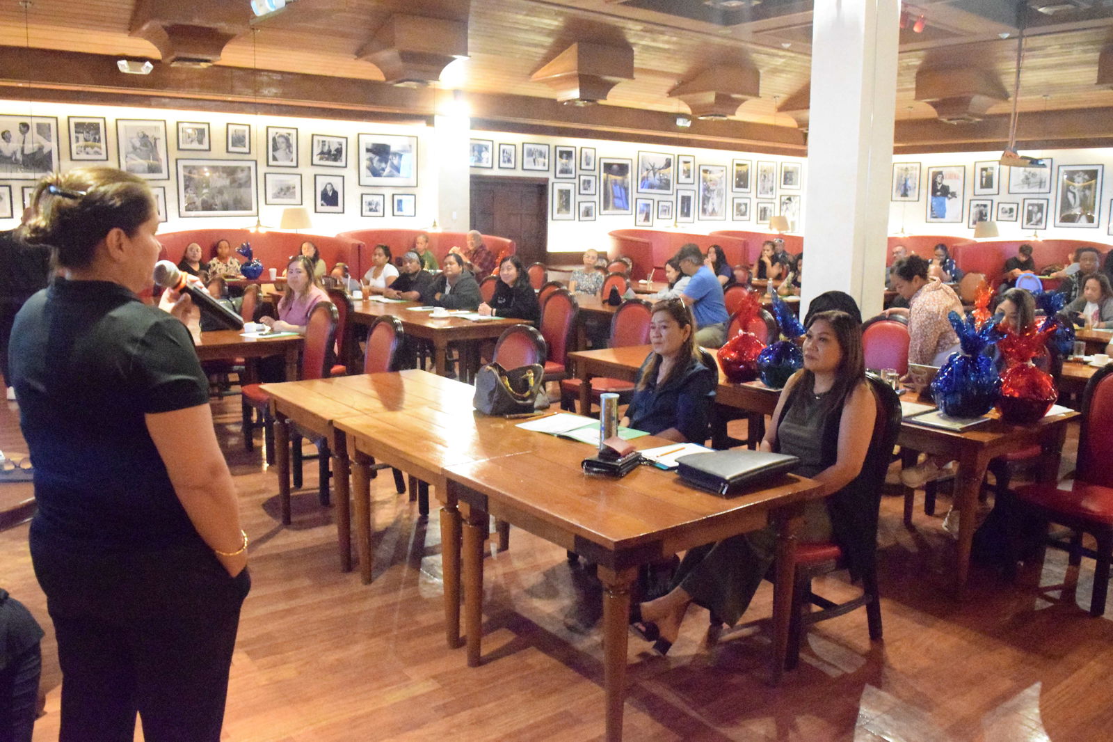 Public School System Special Education Director Donna Flores discusses the individualized education plan process during the 2025 Parent Leadership Summit at Aqua Resort Club on Saturday.