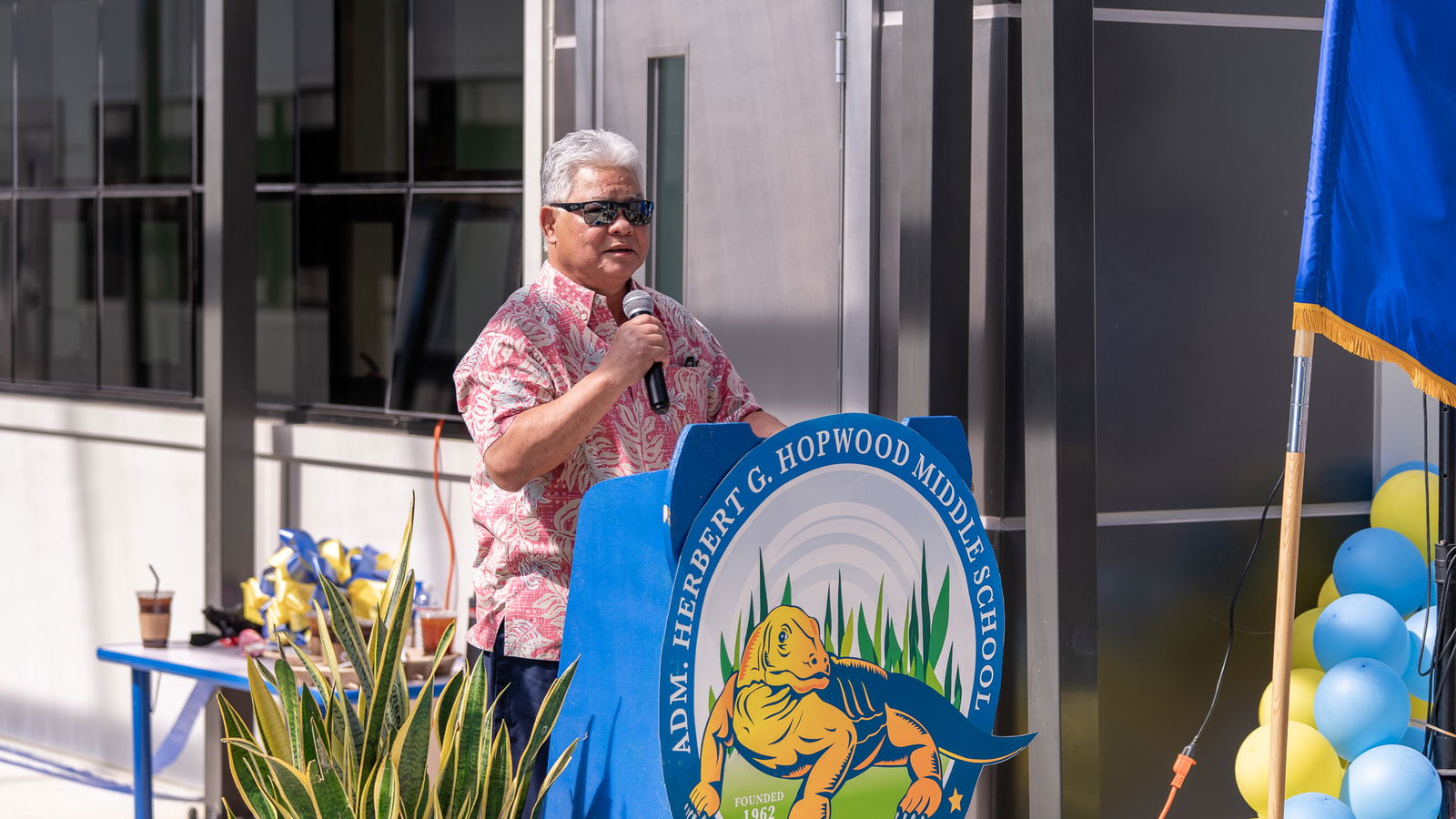 Gov. Arnold I. Palacios delivers his remarks.