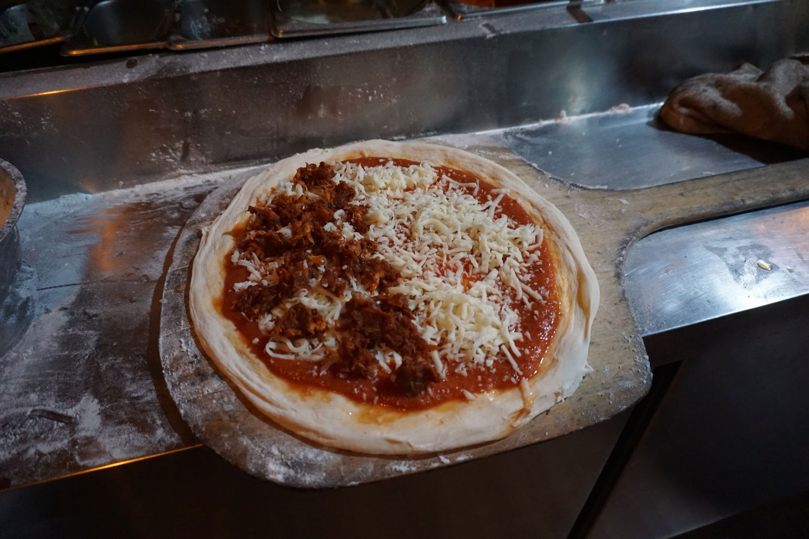 In order to meet Chef Norman’s stringent standards, The Angry Penne uses high-quality mozzarella and parmesan cheeses and emphasizes a balanced amount of sauce and toppings.  