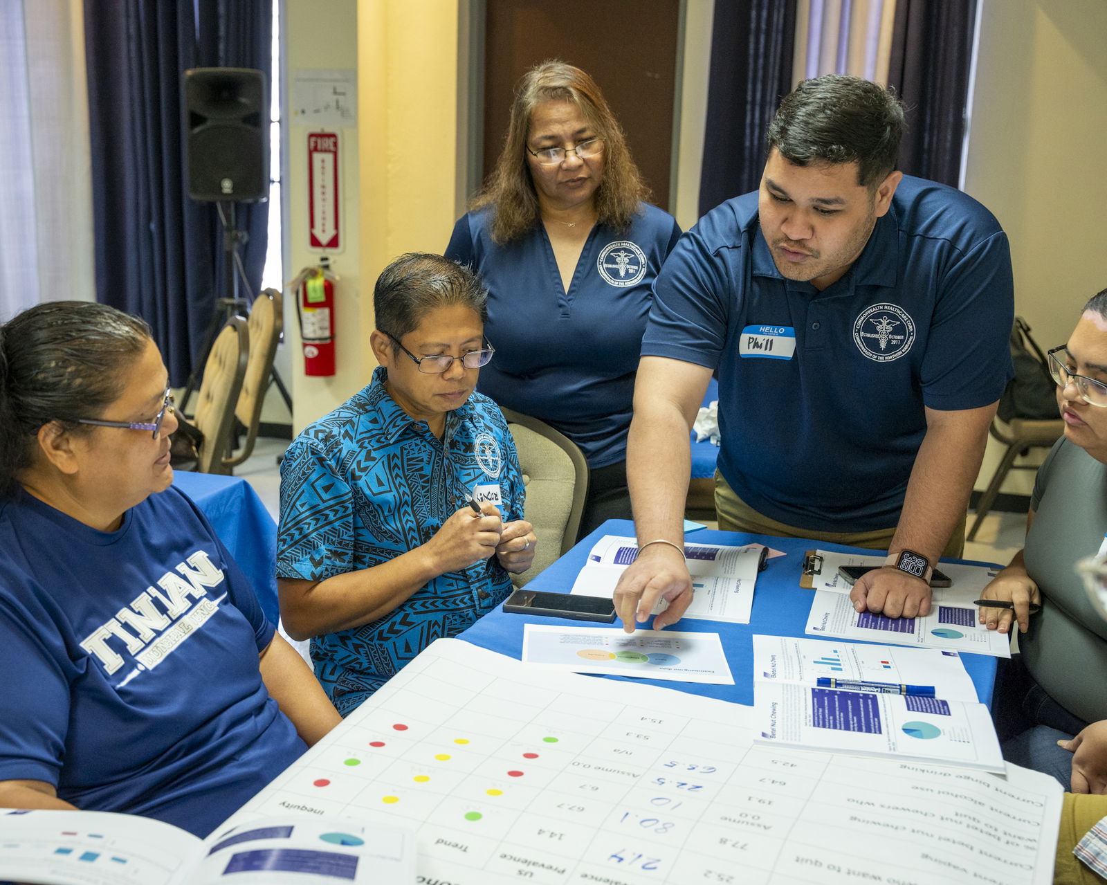 At Tinian Health Center.