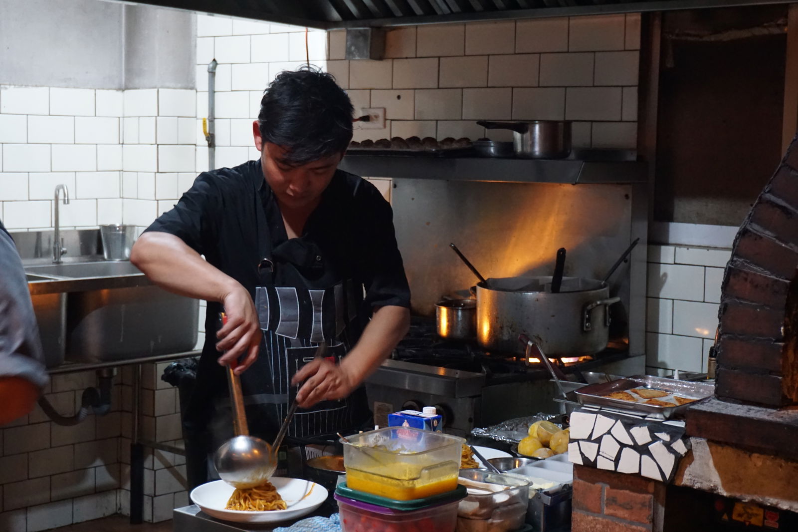 Chef Norman Chan says he and his chefs work hard to strike the right balance in their pizzas. 