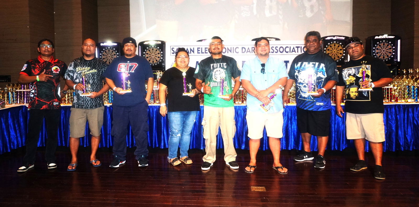 The Hi Out winners pose for a photo.