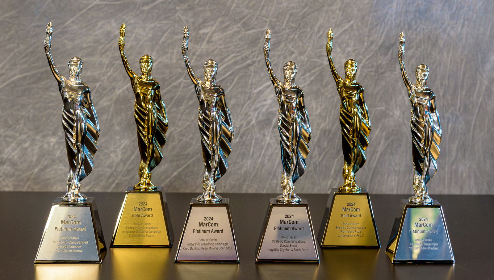 Bank of Guam received MarCom Awards for excellence in marketing and communications.