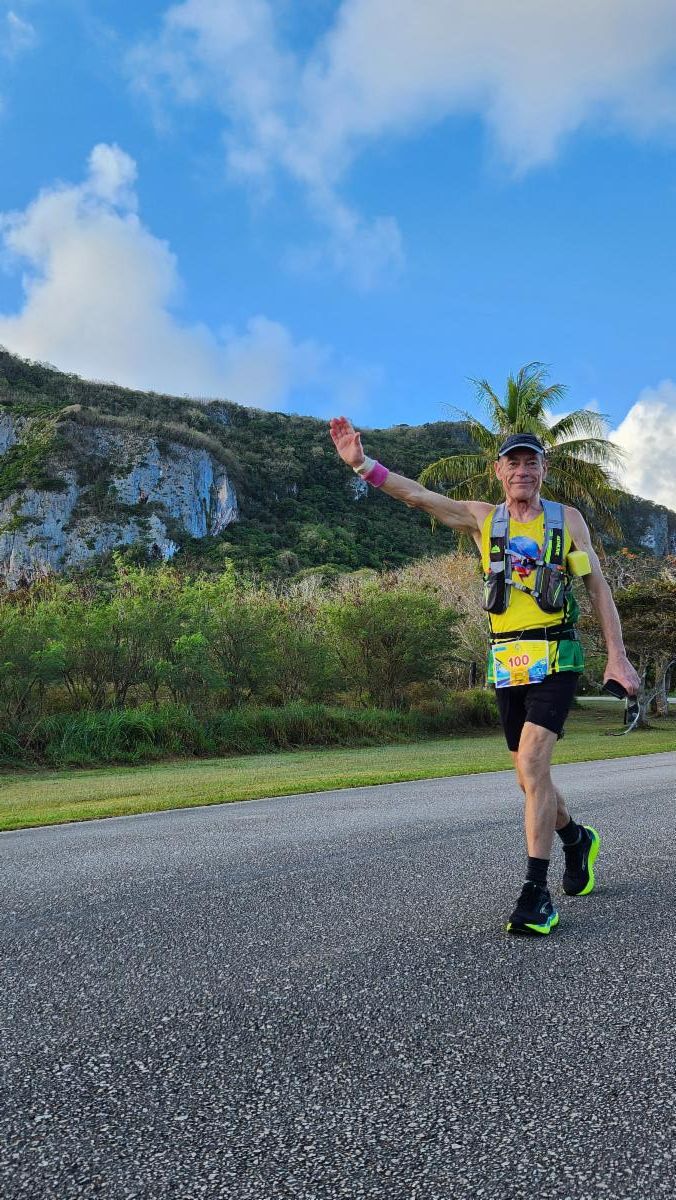 Peter Maier of Germany joins over 600 runners from 19 countries and territories in Skechers Saipan Marathon 2025 on March 8, 2025.