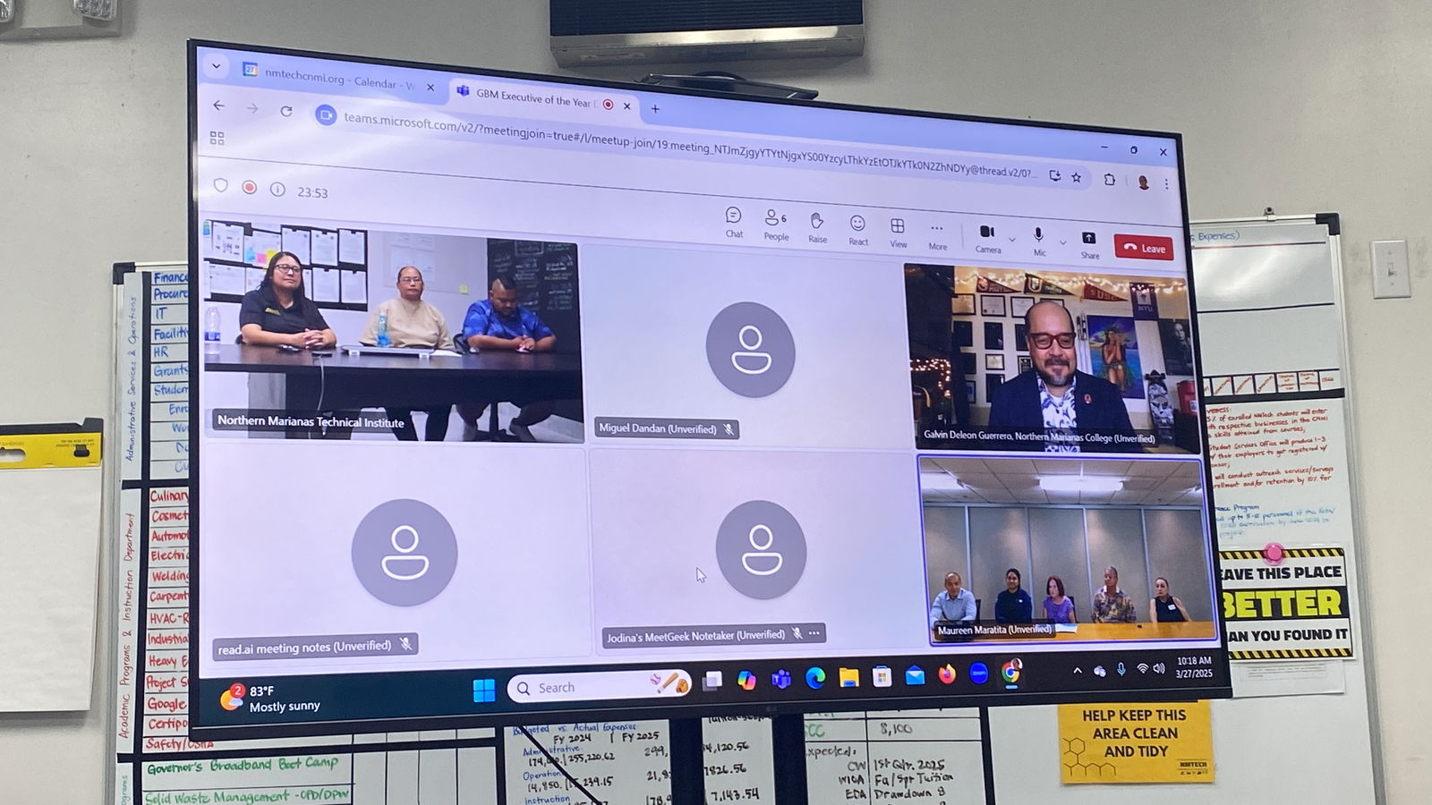 NMTech and NMC receive a donation from Guam Business Magazine during a media conference on March 27, 2025.