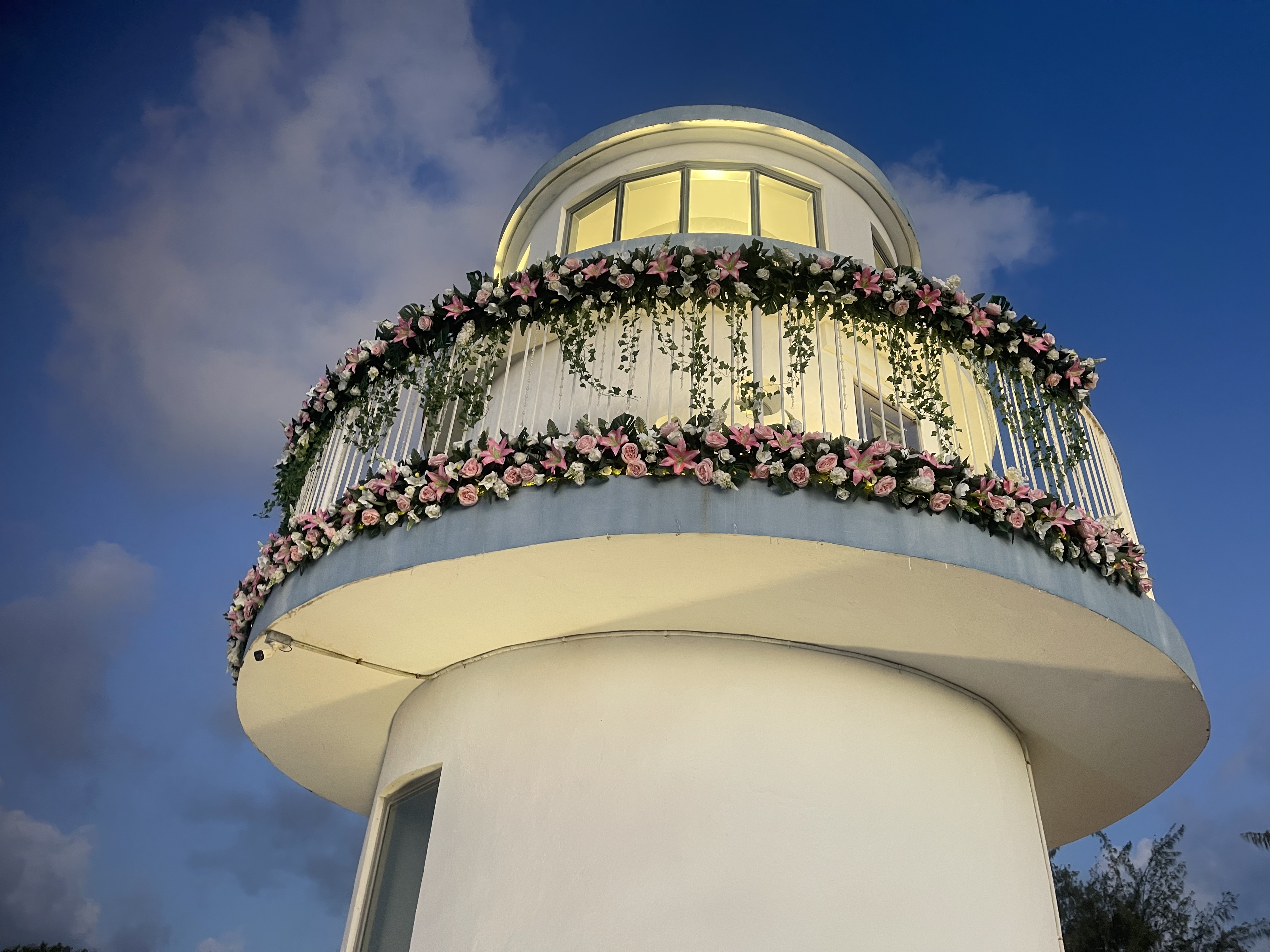 Philip, of Island Touch, was once tasked with this project—a wedding reception that took place at Mariana Lighthouse.