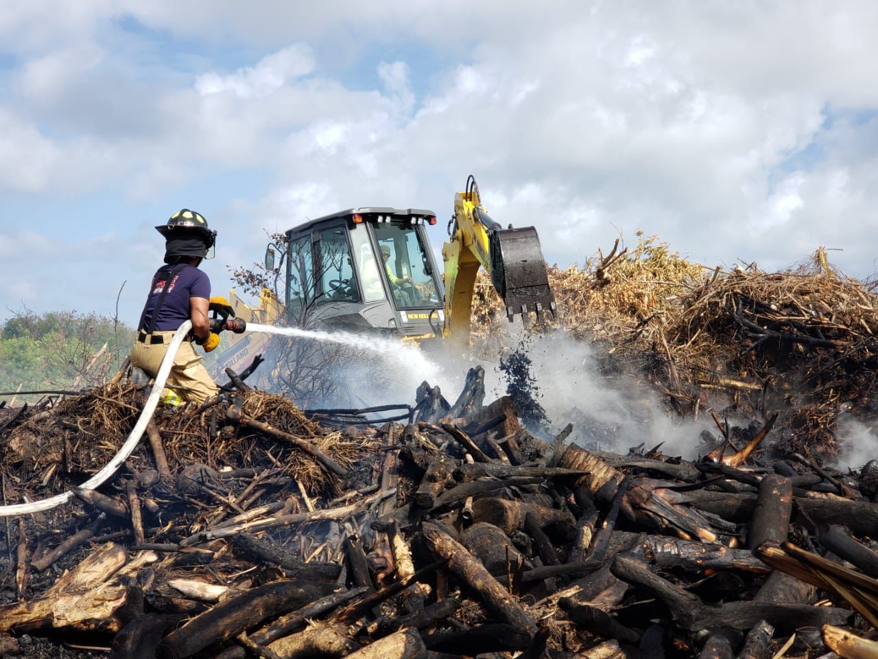 Firefighter Rufina Sablan.