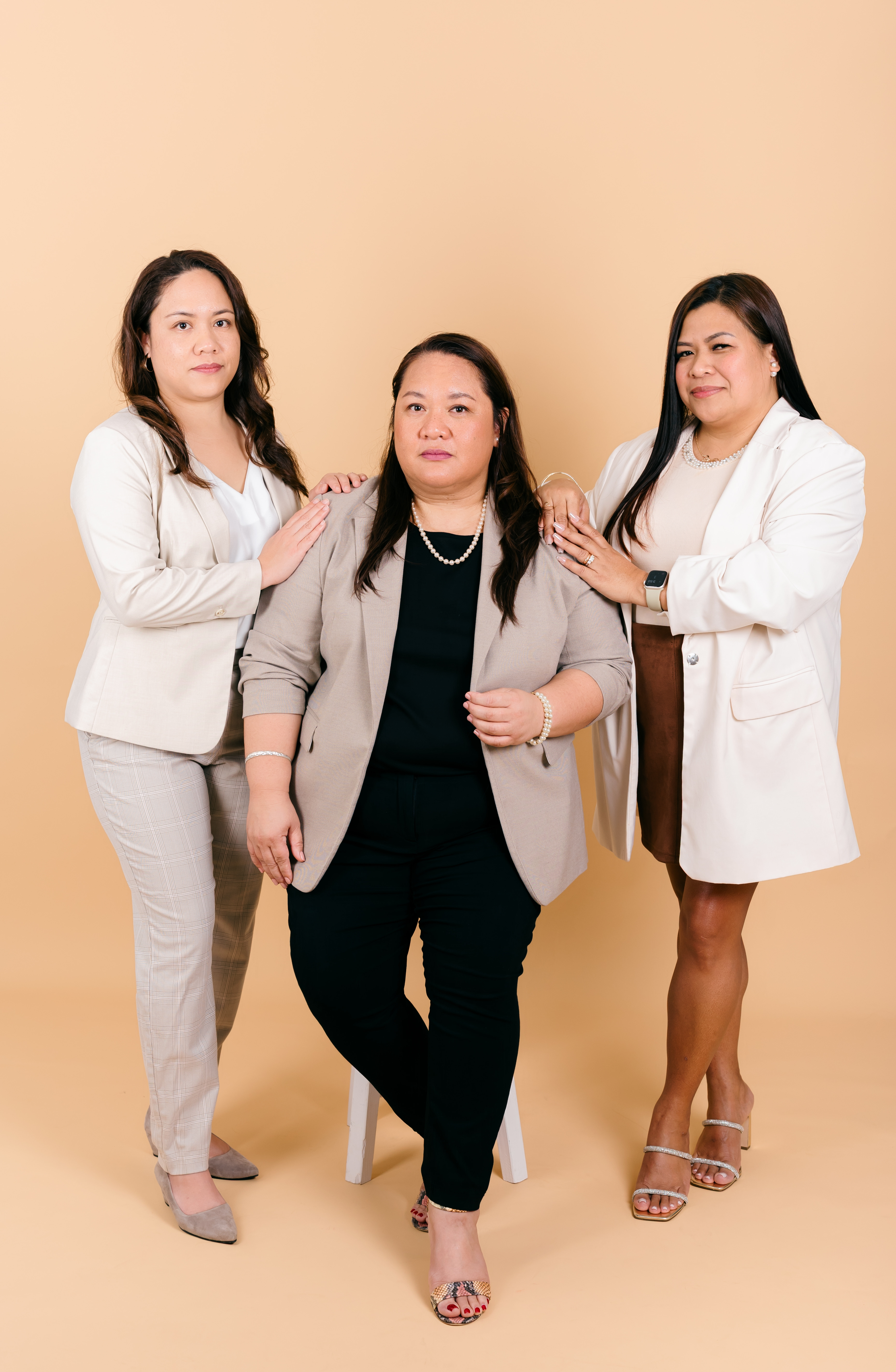 Annette Pladevega-Sablan, Geralyn Dela Cruz, Jeaniffer Cubangbang