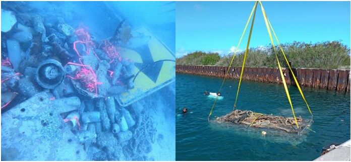 Tinian Harbor extraction activities