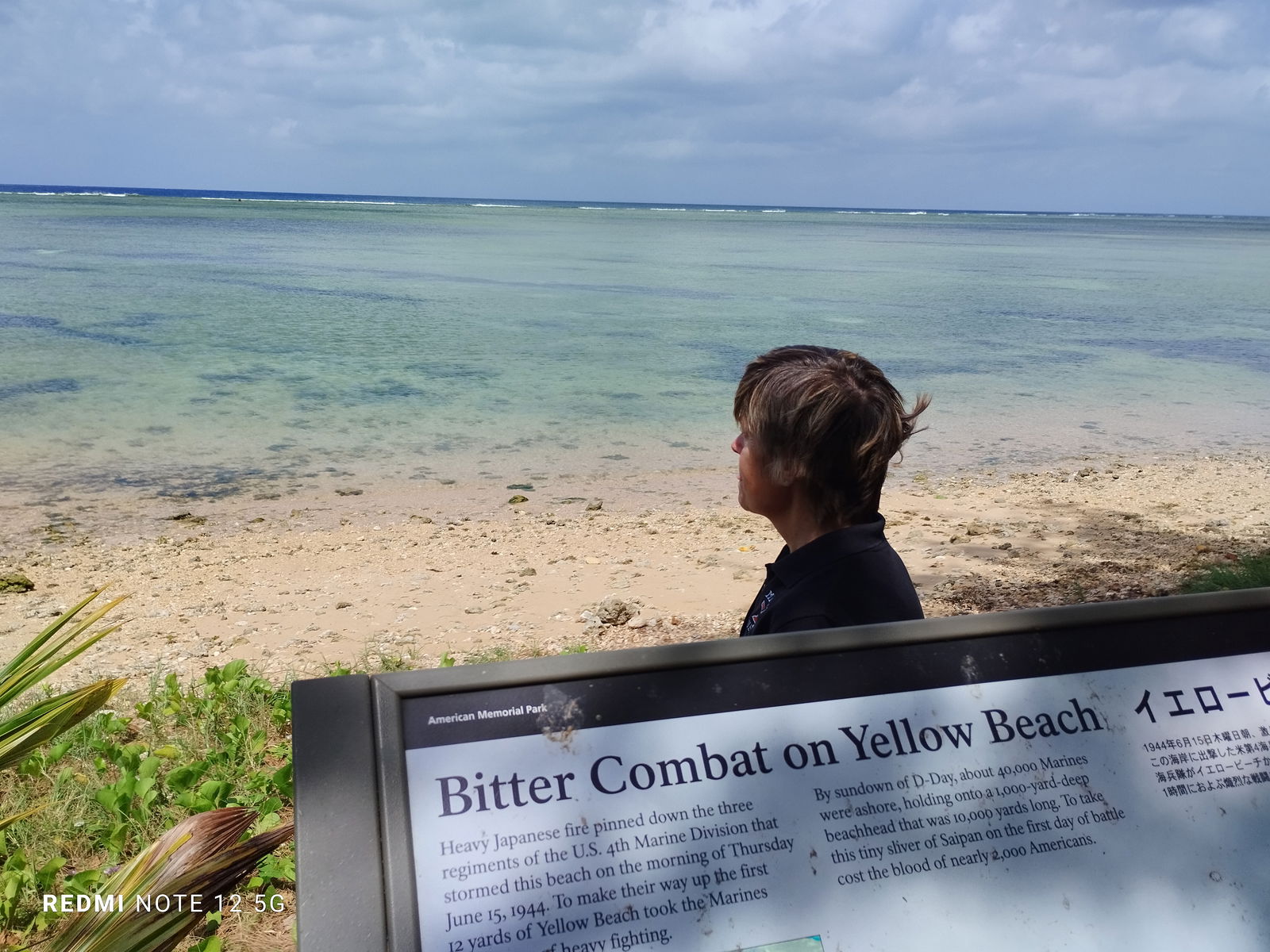 Tracy Layton at Yellow Beach Saipan.Contributed photo