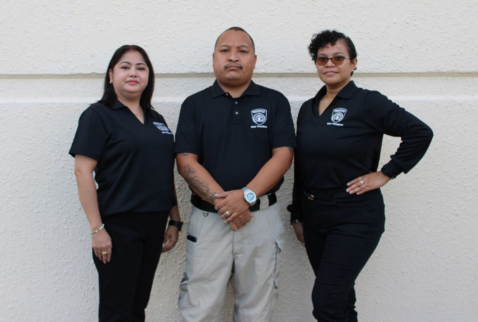 CNMI Department of Corrections Residential Substance Abuse Treatment Program staff, from left: Maria Sarah Javier, counselor; Jason Camacho, program coordinator; and Carmen Iba, program lead.Department of Corrections photo