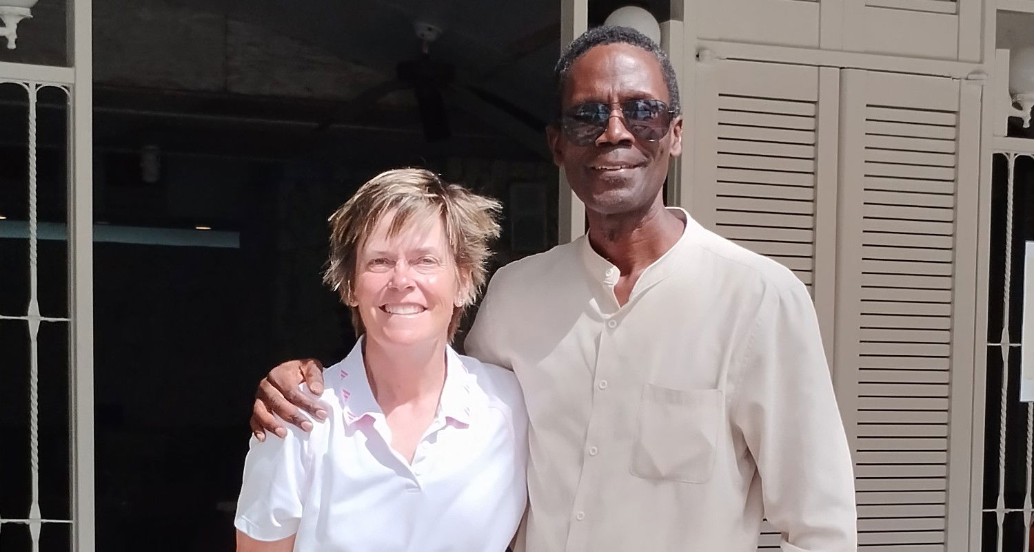 Tracy Layton with the author, Walt Goodridge.Contributed photo