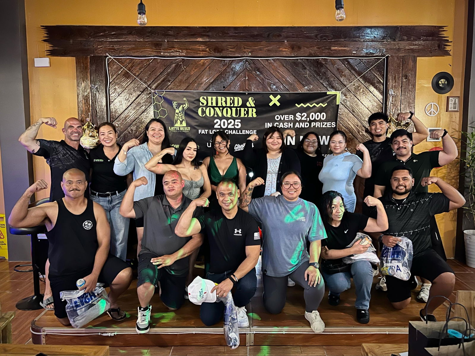 The participants of the Latte Built 2025 Fat Loss Challenge pose for a group photo.Contributed photo