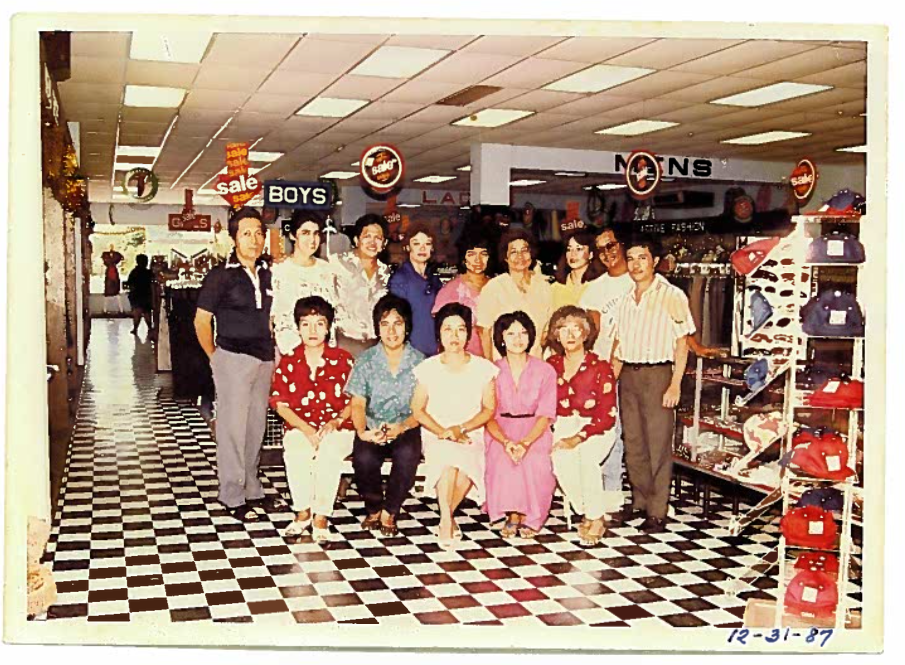 Old photo shows the staff of the Liberty Plaza.