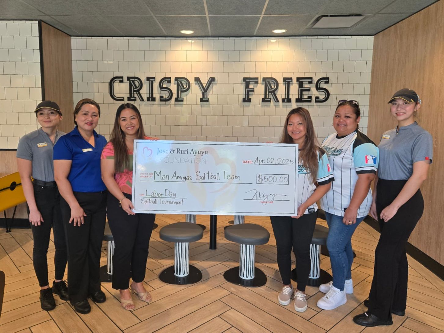 The Jose & Ruri Ayuyu Foundation is a proud supporter of the Man Amigas Women Softball Team.Contributed photo