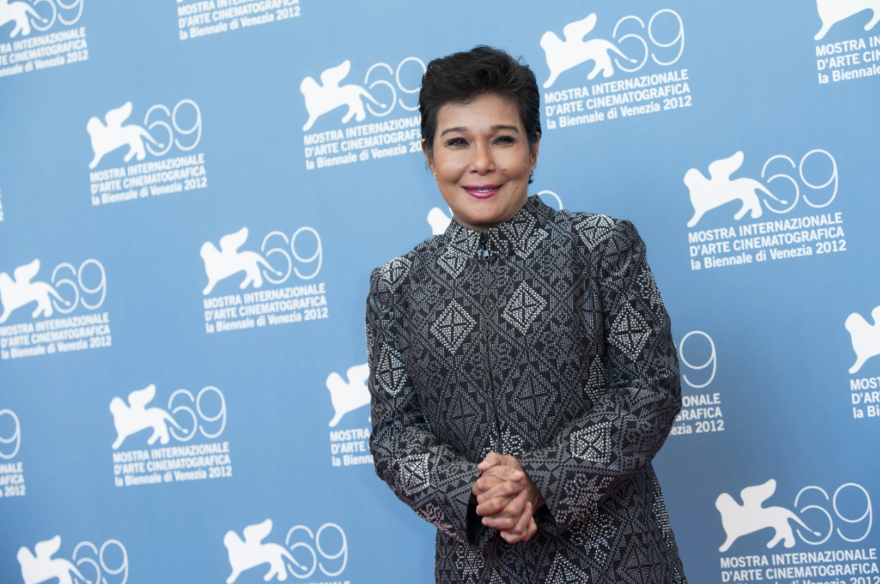 Philippine actor Nora Aunor appears during the photo call for the film “Sinapupunan” (Thy Womb) at the 69th edition of the Venice Film Festival in Venice, Italy on Sept. 6, 2012.AP