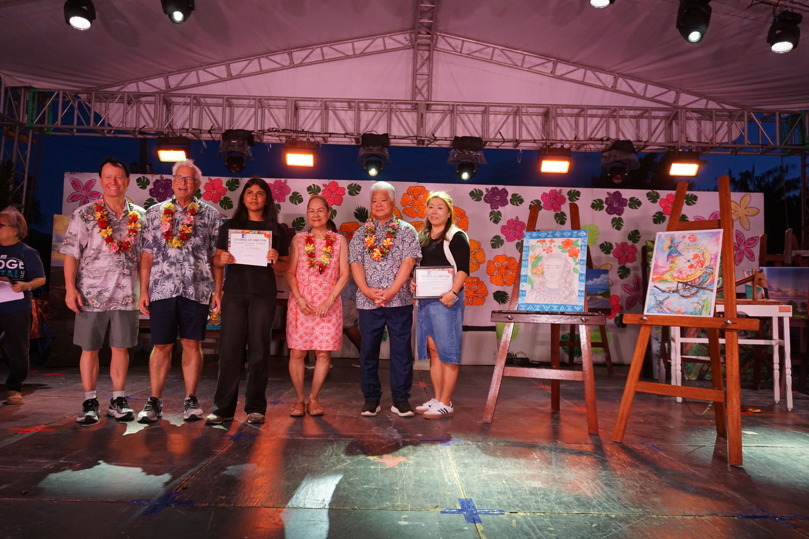 Supti Mollick, 3rd left, is the Founders’ Choice winner, along with Eunho Park, who is not pictured.​