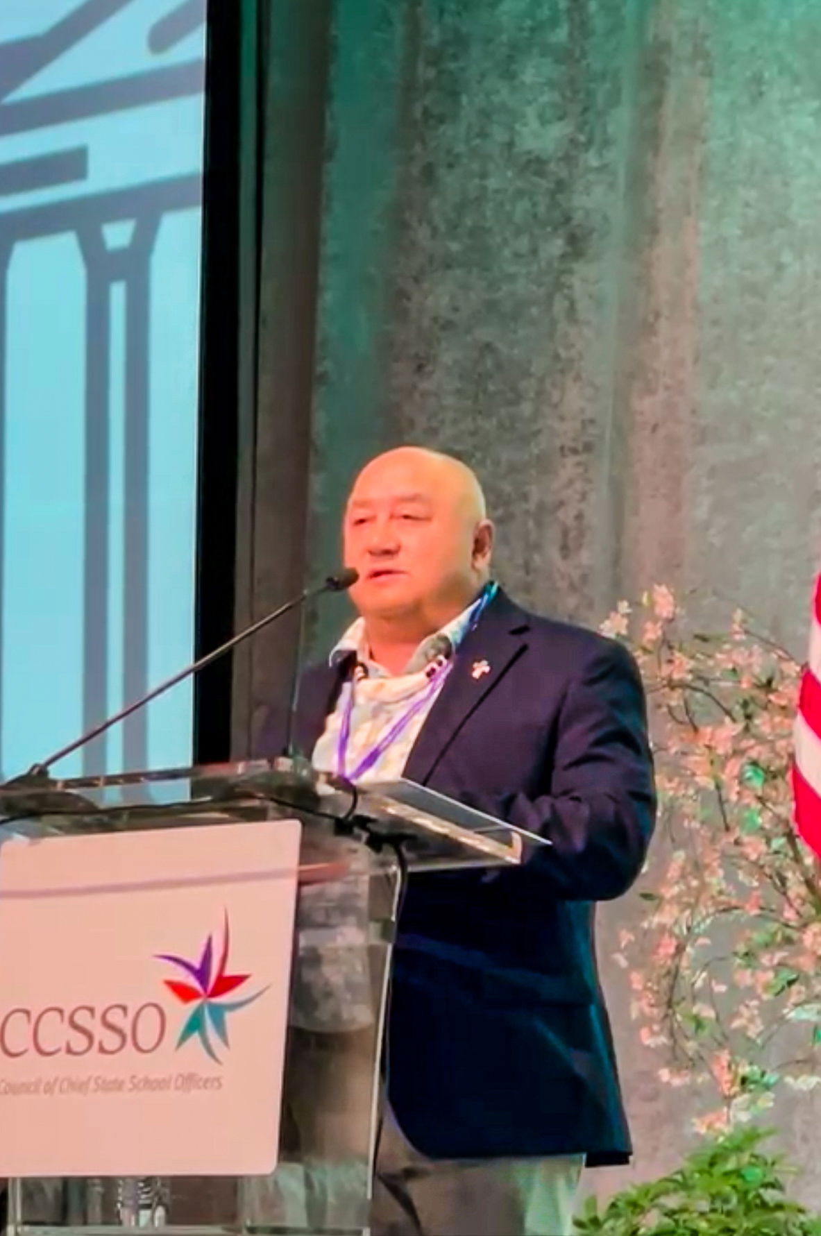 The CNMI Public School System’s historic appearance at the Council of Chief State School Officers Annual Legislative Summit took place on March 26 at the Capital Hilton in Washington, D.C. Led by Commissioner of Education Dr. Lawrence F. Camacho, PSS provided a multimedia presentation about its history and achievements.