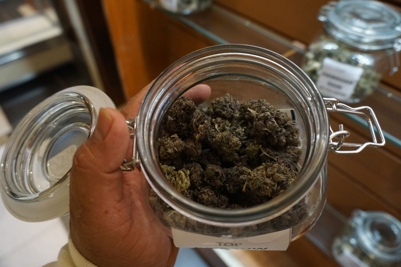 Rainbow Zoap is ready for customers at the 420 Lounge.