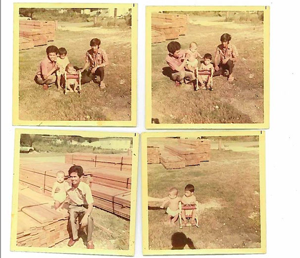 YCO Corporation President Jesus B. Yumul is shown in these old photos playing with his kids.