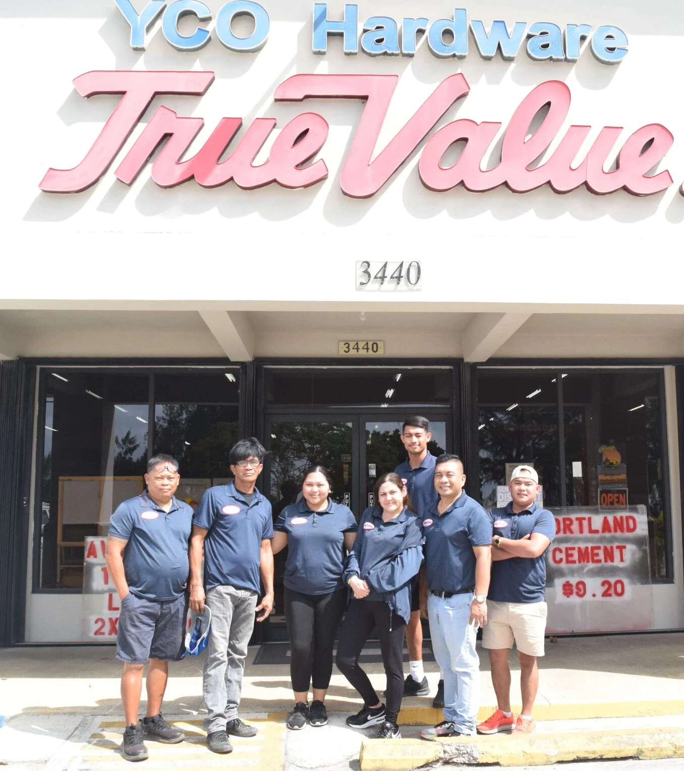 From left, front row, are Abraham Barce, Vicente Constantino, Clarita Frances Lizama, and Jaennalin Mae Bowie. From left, back row, are Icesac Perez, Ermin Nufable and Andrew Sublay.