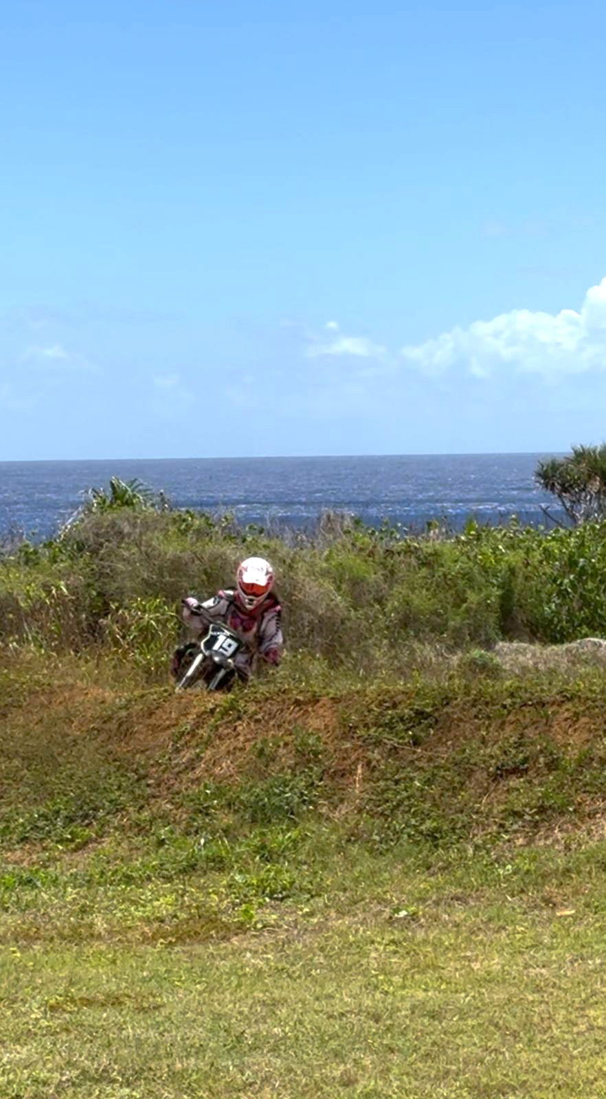 Hiromi Sasamoto executes a turn during a Power Puff Girls Class race of the MRA 2025 Points Race Series at Cowtown Raceway Park in Marpi on Sunday.Contributed photo